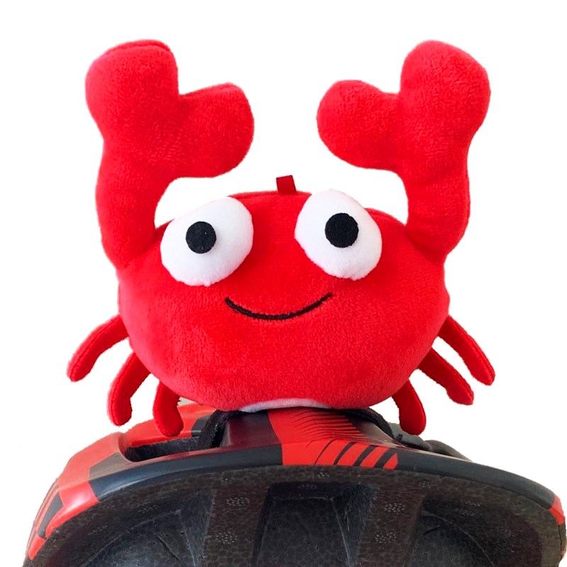 儿童轮滑平衡车自行车滑雪头盔全盔半盔I玩偶公仔个性装饰公仔飘