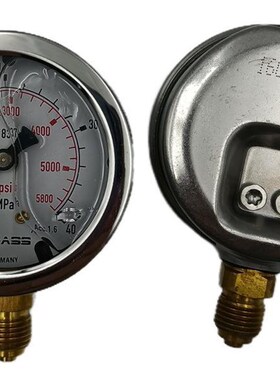 压力表DMASS德玛仕EN837-1德国耐震YN60 MBIB06B-060-1-Z 6MPA