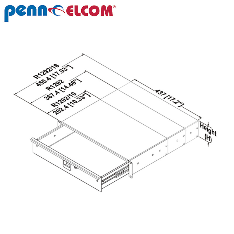 Penn Elcom 番尔康R1294K/10 网络机柜机箱 4U 服务器 监控机箱