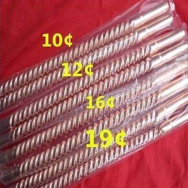 金冷斜波纹铜软管 Φ10×0.8  空调螺纹软管、螺纹连接铜管接头