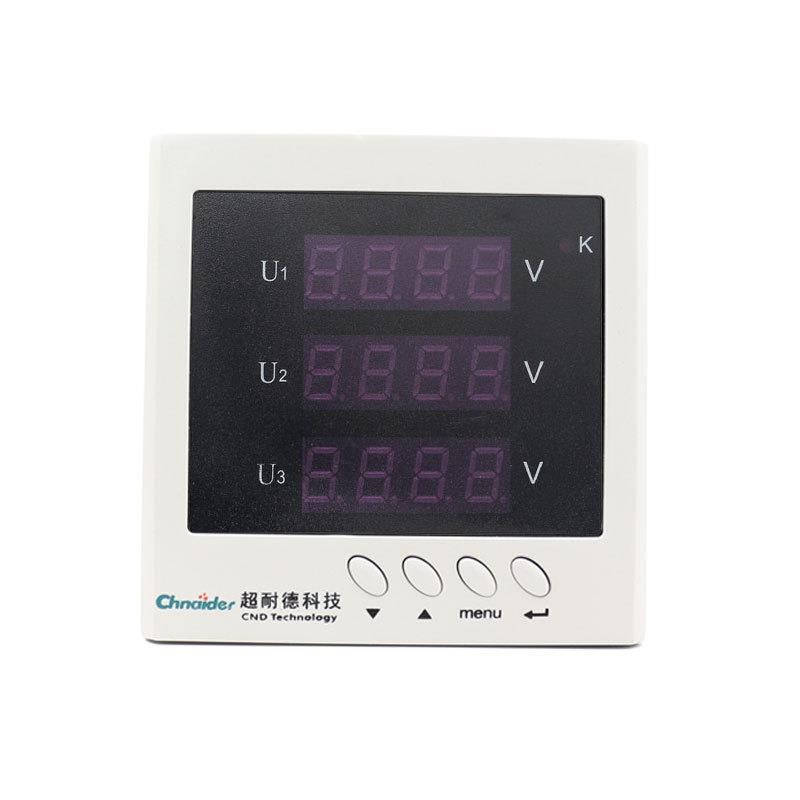 CD194U-9X4三相电压表 交流三相电压表LED智能数显表江苏电力仪表