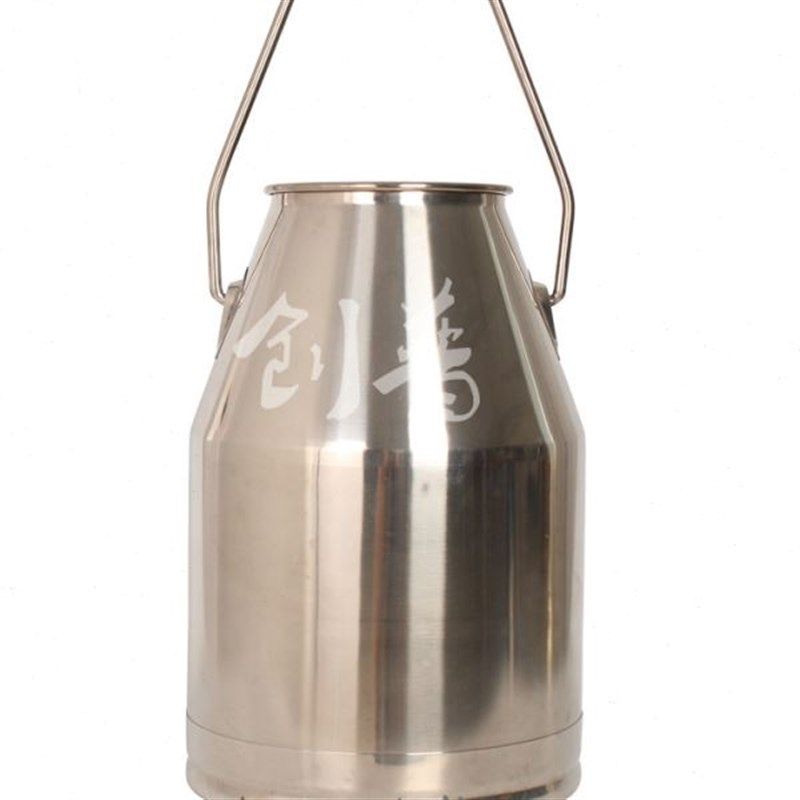 挤奶机用挤奶桶 25L 不锈钢304材质 奶桶 两口盖子桶 奶牛挤奶机
