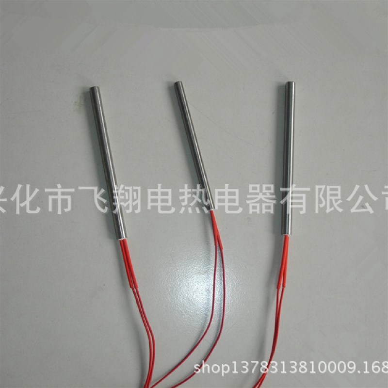 供应微型单头电热管带热电偶加热管3.4.520MM发热管