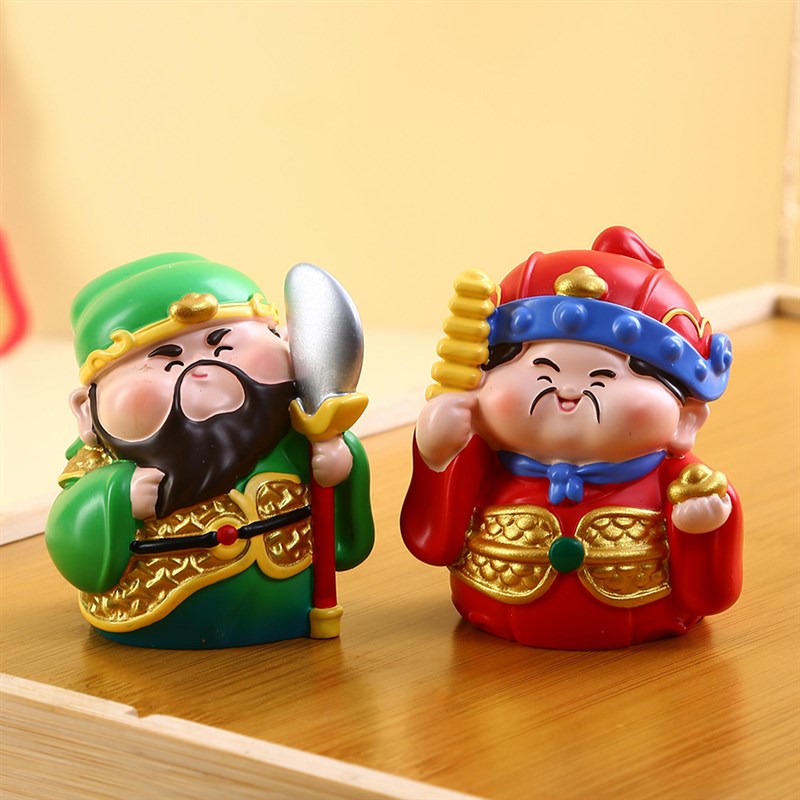 【关关过事事成】武财神关羽摆件办F公室桌面装饰工位玄学发财礼