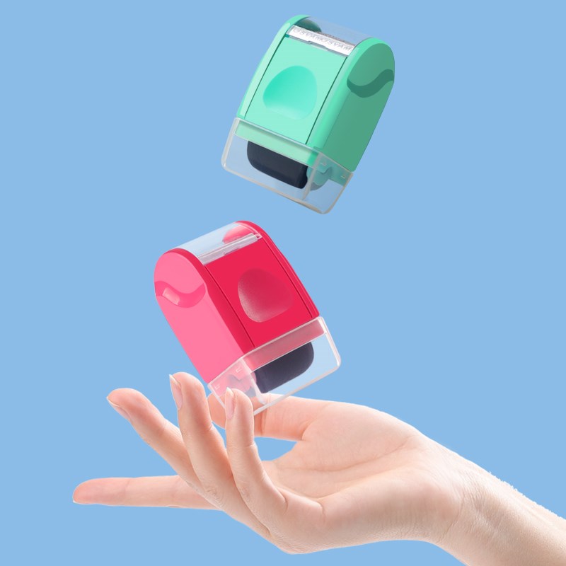 快递单涂码笔保密印章滚轮式乱码遮盖地址个人隐私保护涂抹笔信息