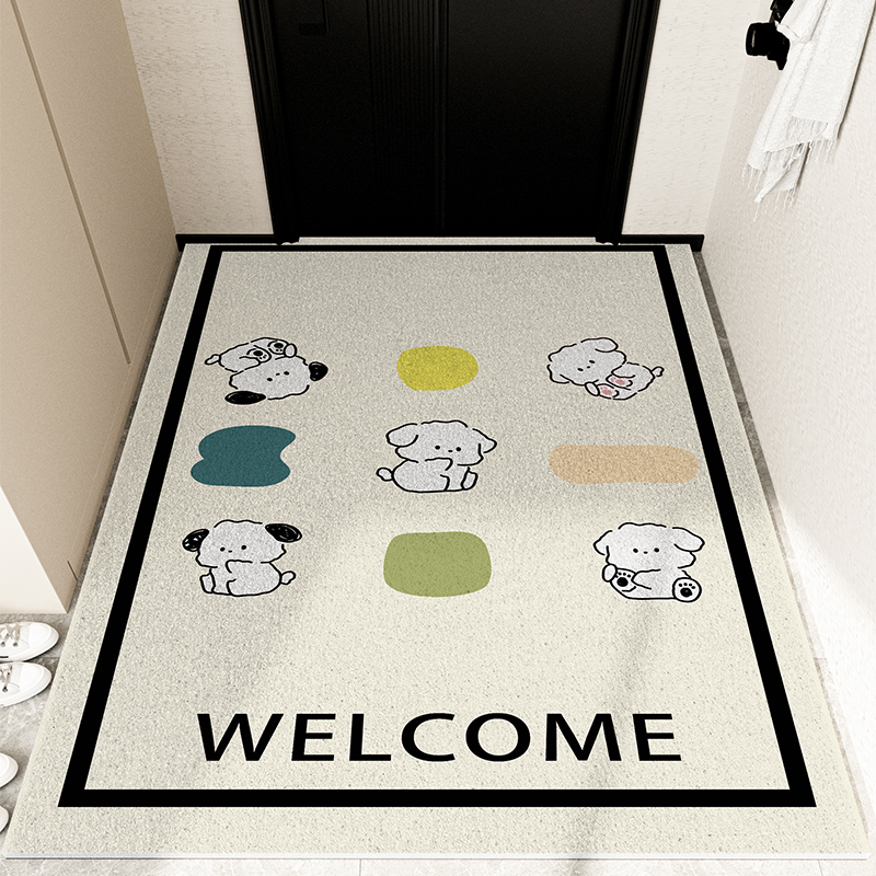 入户地垫pvc丝圈门垫家用大门外耐脏防滑脚垫可裁剪进门耐脏地毯