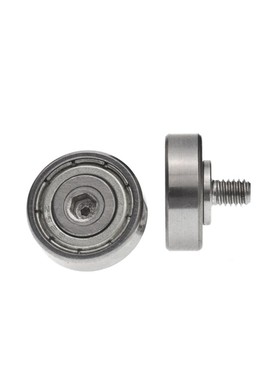 NTBG16外螺纹型轴承加杆JS625金属螺杆轴承导R向滑轮外径16厚5