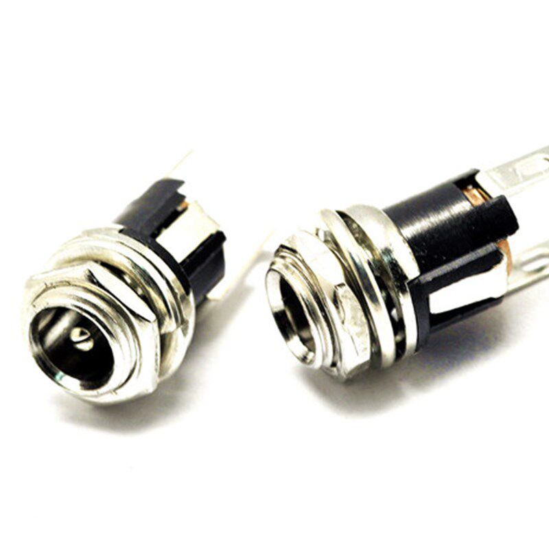 厂家直销DC025M电源插座DC025m带螺纹DC母座内径5.5X2.5针