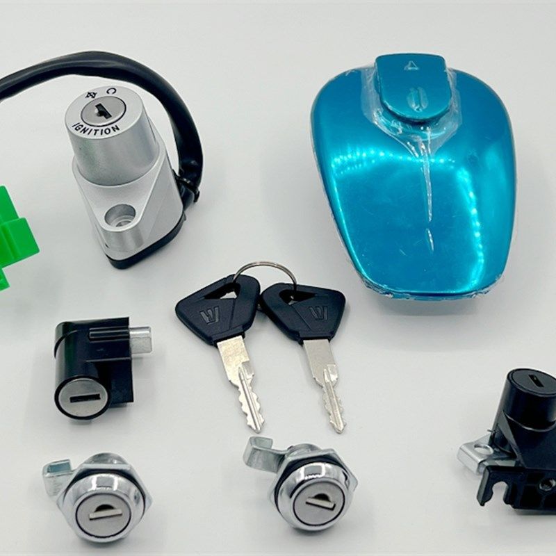 适用铃木GZ125HS电门锁 美式太子钥匙门 悦酷GZ150A GZ150E套锁