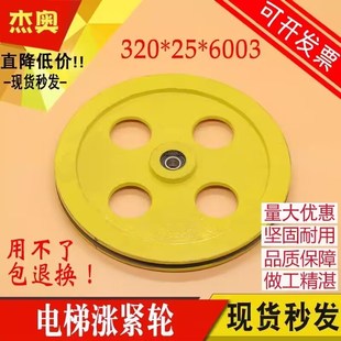 6003涨紧轮 适用蒂森电梯涨紧轮 直径320 电梯配件 电梯涨紧轮