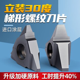 30度t型螺纹刀片立装 梯形不锈钢挑牙粒旋风铣车床刀头27VER8.0TR