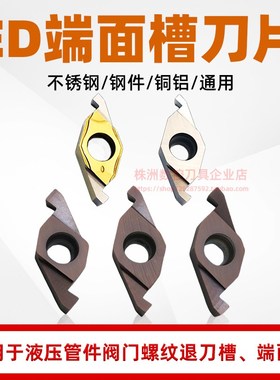 端面槽刀片 割槽刀粒VC/FVC1604R数控内孔端面切槽刀SVQBLR20刀杆