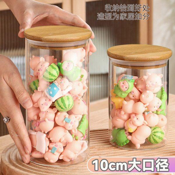 萌粒收纳罐摆件收纳盒储蓄罐密封罐透明玻璃星星萌粒珠收纳储物罐,节庆用品/礼品,储蓄罐,淘宝优惠券,粉丝福利购,淘宝优惠卷
