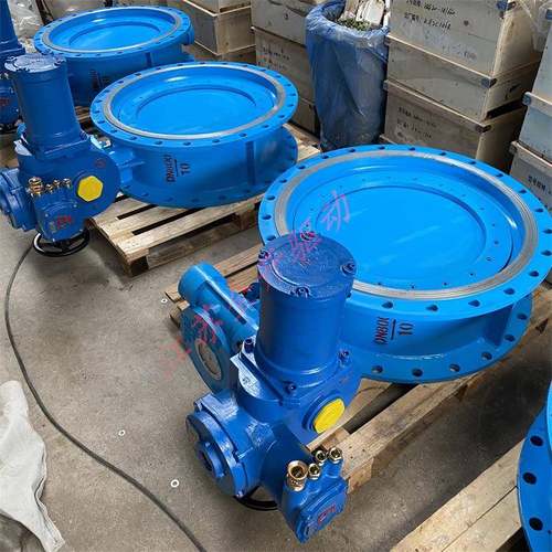 矿用兼本安型电动蝶阀D943F-25CDN500含防爆控制箱1140V