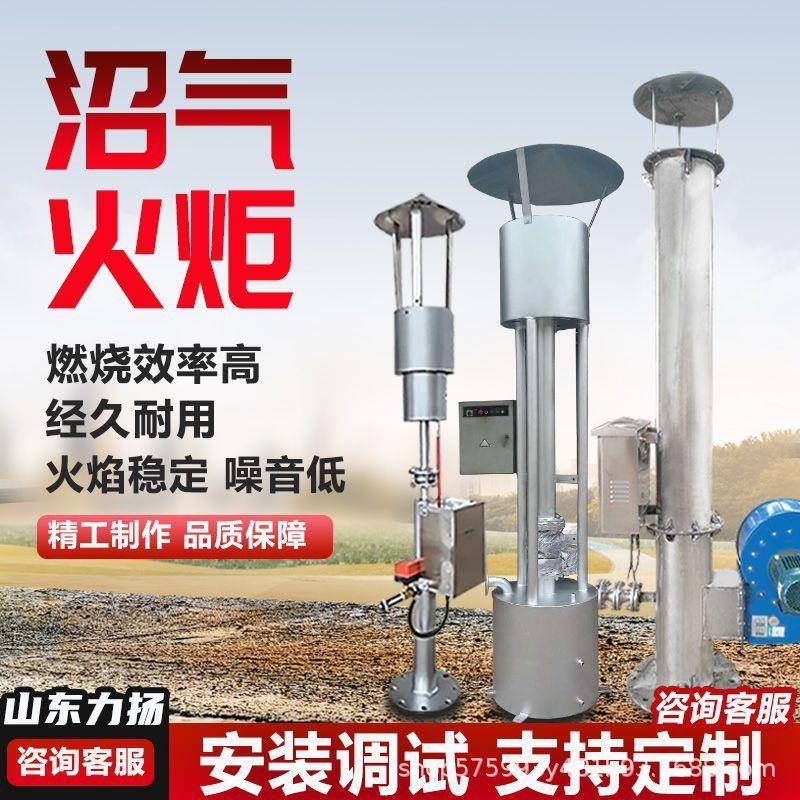 养猪场沼气火炬沼气微型小火炬养殖场沼气火炬黑膜池沼气火炬