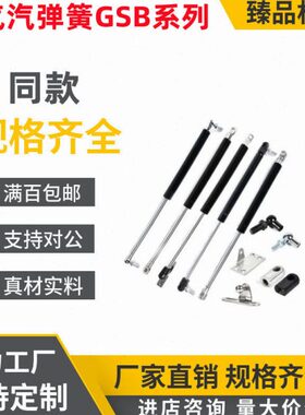 氮气汽弹簧GSB15/18/22/28-A/B/C/D-S装载机柜门车液压伸缩支撑杆