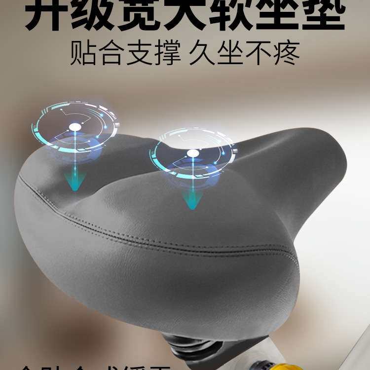 体育可折叠动感单车磁控健身室内脚踏自行车家用运动小型燃脂