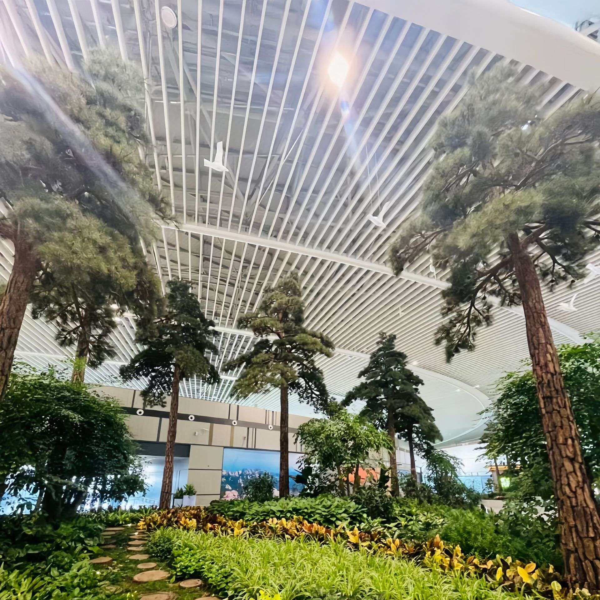 仿真植物假树雪松树椰子树玻璃钢水泥假山塑石造景观树仿真景观