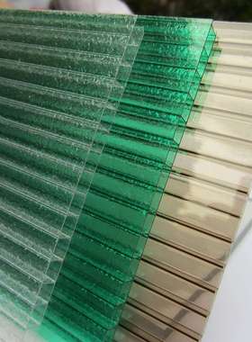 pc阳光板厂家  8mmPC阳光板 透光双层阳光板 颜色多种可选