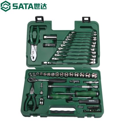 世达工具箱59件套装汽修汽保工具组合修理修车棘轮套筒扳手 09509