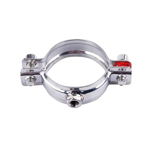 304不锈钢管支架固定圆形管道卡子M8螺母紧固管卡管子管夹卡扣箍