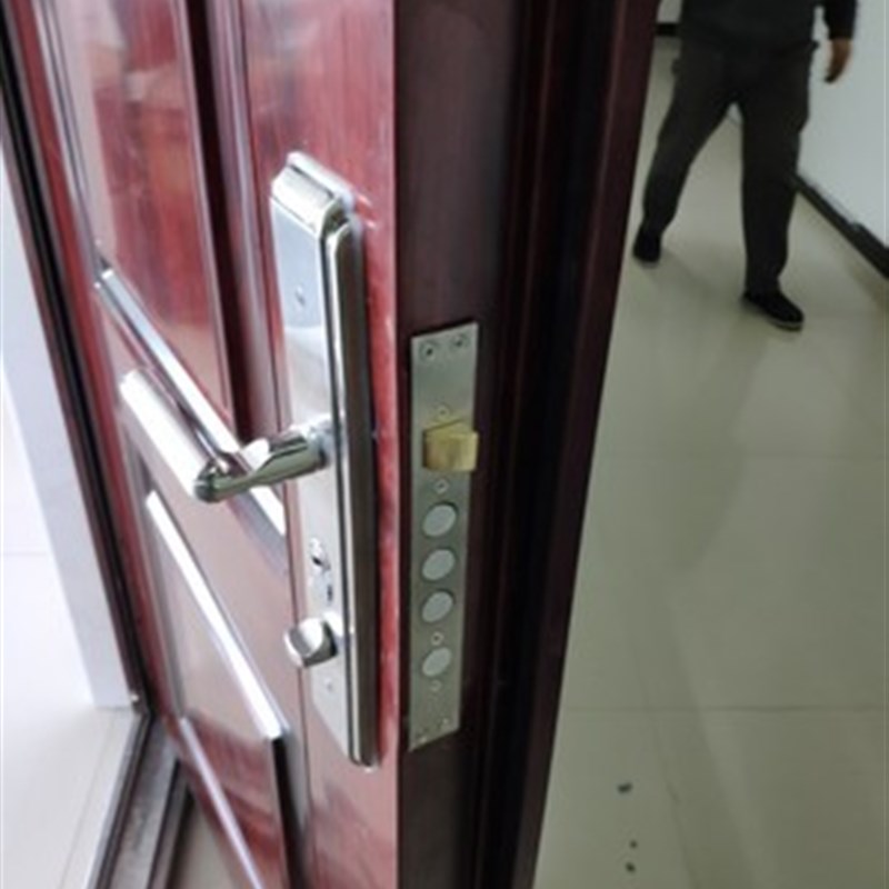 家用大门锁通用型防盗门锁套装锁体超c级锁芯不锈钢304拉手门把手