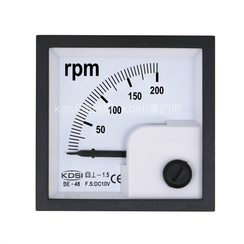 KDSI指针式转速表头BE-48 DC10V 200rpm直流电压测量显示电表
