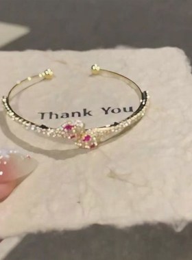 跨境欧美爆e款暴富小灵蛇手镯女轻奢小众设计高级感时尚开口可调