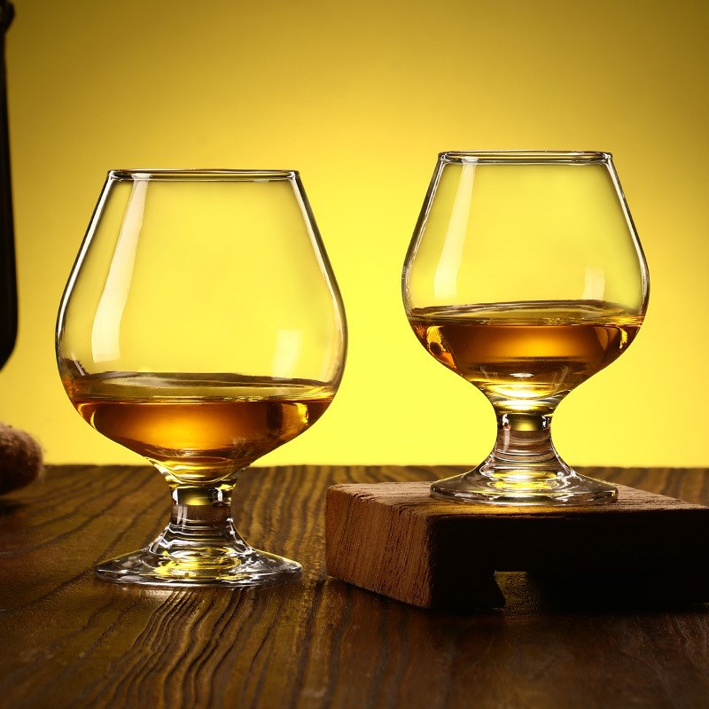 加厚酒吧白c兰地杯玻璃杯洋酒杯白酒杯威士忌酒杯矮脚xo酒杯干邑