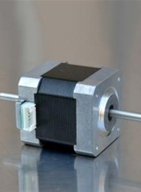 42步进电机NEMA17双轴电机 长度48MM 电流1.5A /17HS5005-24S24