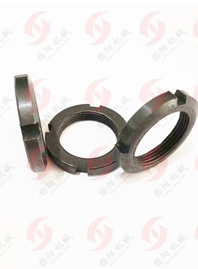 国标圆螺母GB810止退垫圈螺母  四槽锁紧螺母 止退螺母 带槽螺母