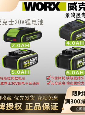 威克士20V锂电池电动工具长续航快充电器绿色脚板通用充电器新款