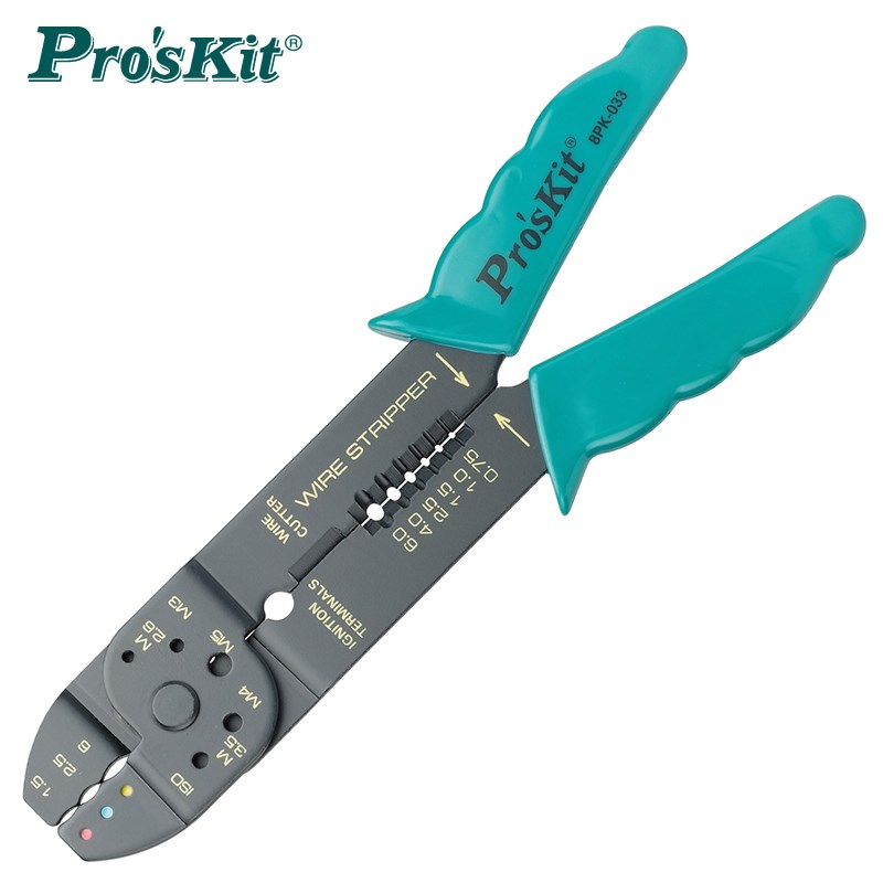 台湾宝工Proskit 8PK-033 4合1剪剥压线多功能钳子