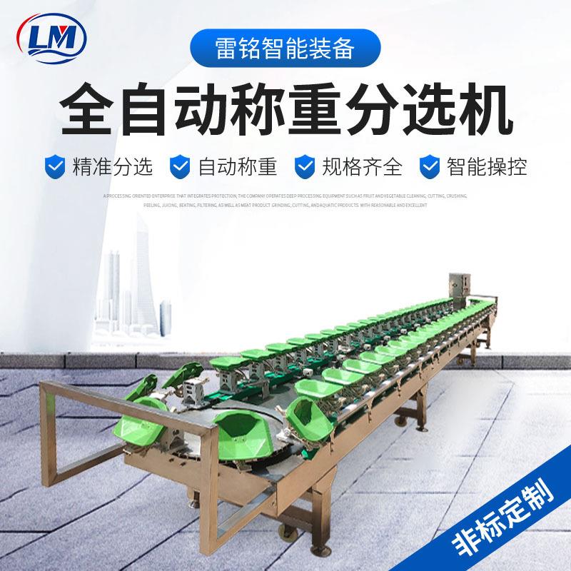 水果榴莲称重分选机全自动樱桃车厘子克重分级机沃柑橘子选果机