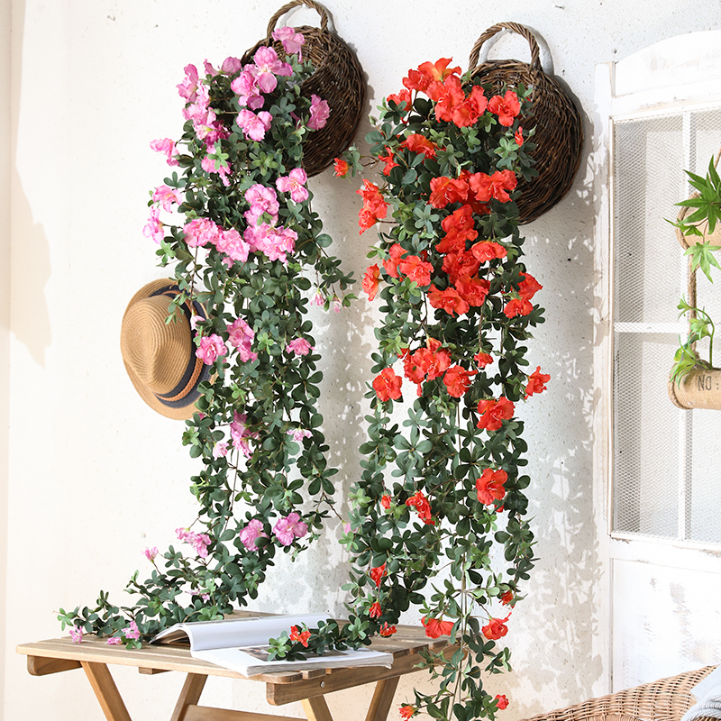 仿真花壁挂花藤蔓假花藤条墙壁绿植室内客厅墙面遮挡装饰塑料植物