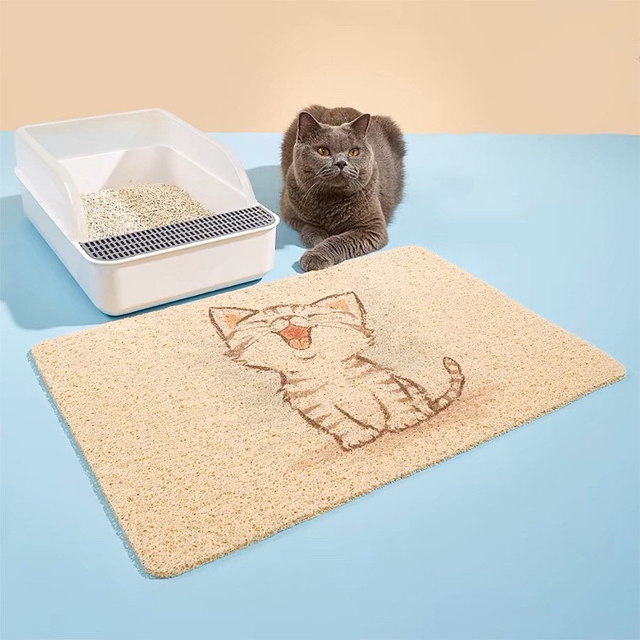 猫砂垫防带出蹭脚垫猫砂盆垫猫咪宠物垫子餐垫大号防滑入户门脚垫