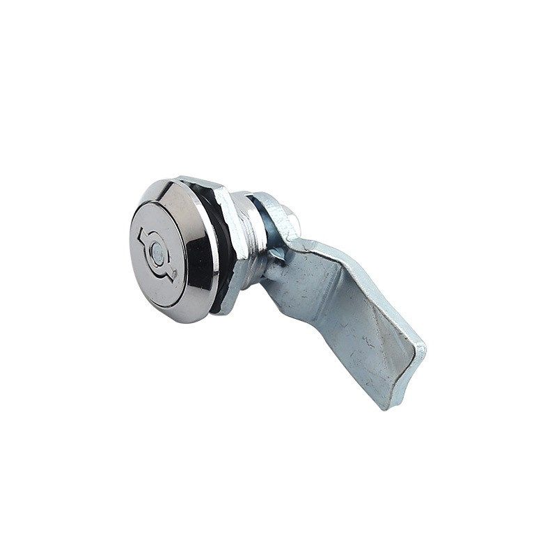 封闭式锁芯四方三级双翅转舌锁 箱体柜门圆柱锁 配电箱控制机柜锁