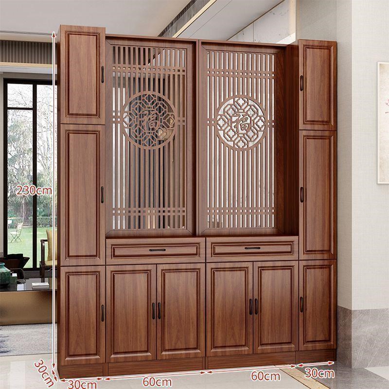 屏风隔断客厅遮挡正对入户门家用新中式现代客厅玄关柜一体多功能