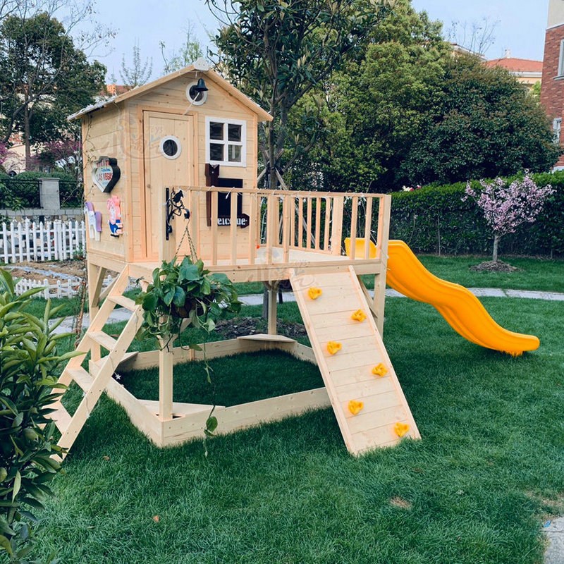 大型户外游乐设备幼儿园木质攀爬架儿童钻洞荡桥滑梯室内组合设施