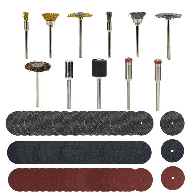 跨境热销 151件套树脂切割片钢丝刷马毛刷铜丝刷旋转工具配件