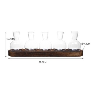 跨境货源水培花瓶水养植物插花瓶玻璃容器客厅办公室木架水培摆件