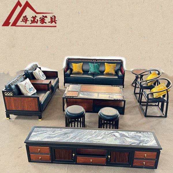 苏梨上品新中式东方荟刺猬紫檀黑檀红木轻奢沙发组合江南别院定制,住宅家具,红木沙发,淘宝优惠券,粉丝福利购,淘宝优惠卷