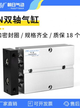 TPM朝日TTN双轴双杆气缸大推力小型气动10/16/20/25/32*40X100-S