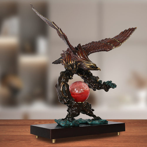 铜制工艺品鹏程万里摆件雄鹰办公室家居客厅摆设送客户工厂批发