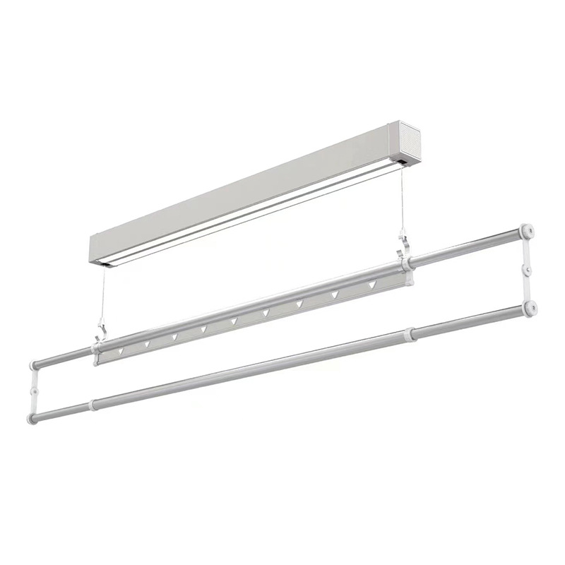 ?E0PB批发七代超窄隐藏遥控升降电动晾衣机窗帘盒晾衣架阳台智能