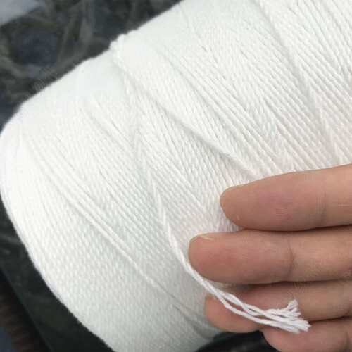 大化纤棉绳漂白白色蛇皮袋封口绳编织涤纶纱线纯涤纱封包WX20