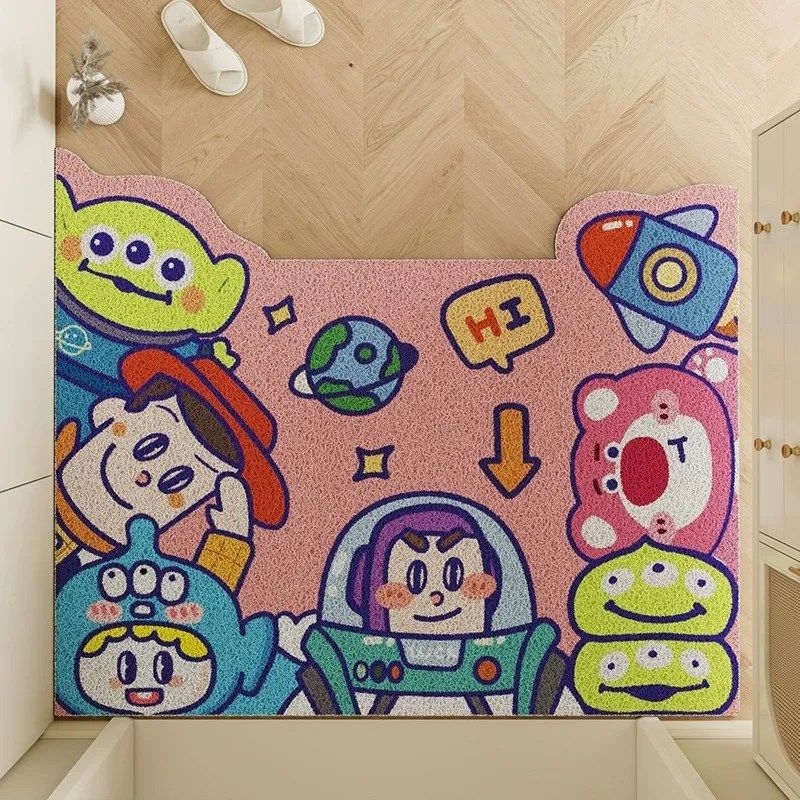 巴斯光年儿童可爱卡通进门地垫入户门门垫玄关丝圈除尘可裁剪地毯,居家布艺,家用脚垫,淘宝优惠券,粉丝福利购,淘宝优惠卷