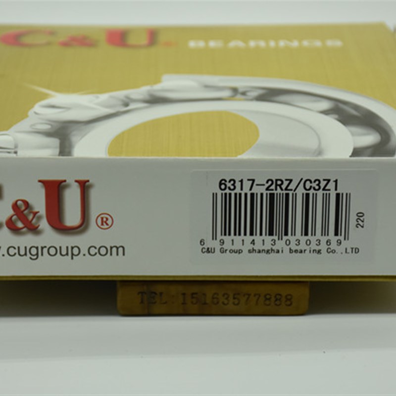 C&U6317-2RZ  180317 人本深沟球轴承S  内径85mm  外径180mm