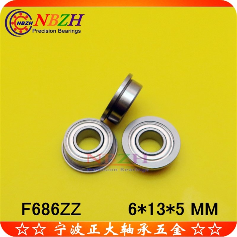 不锈钢 法兰杯式轴承 SF686ZZ F686ZZ DDLF-1360 F686-2RS 6*13*5