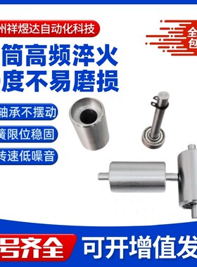 定制轴承钢超硬镀铬从动轴车加工滚筒流水线导轮耐磨压带轮A10-50